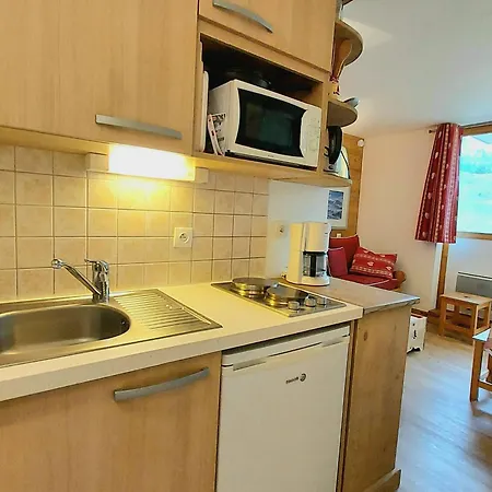 Apartment Studio-cabine Renove, Balcon Sud, Pieds Des Pistes, 4 Pers, Plagne Villages - Fr-1-351-29