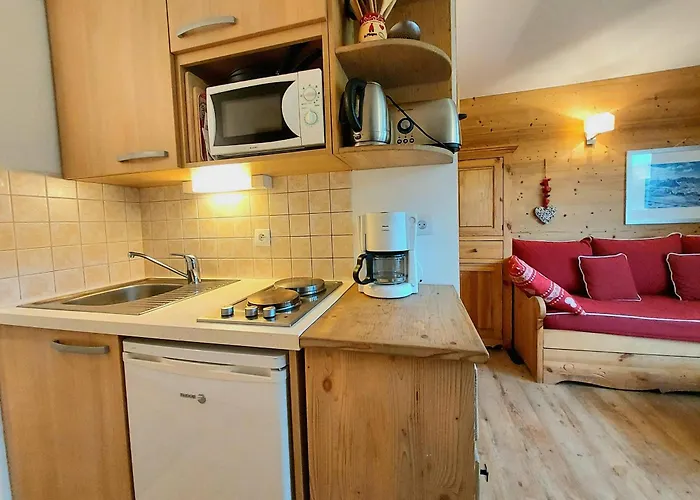 Studio-cabine Renove, Balcon Sud, Pieds Des Pistes, 4 Pers, Plagne Villages - Fr-1-351-29 דירה