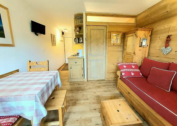 Studio-cabine Renove, Balcon Sud, Pieds Des Pistes, 4 Pers, Plagne Villages - Fr-1-351-29 דירה *