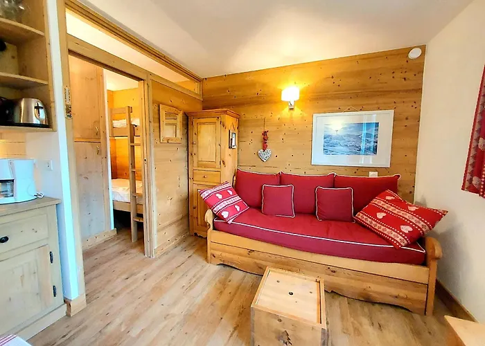 דירה Studio-cabine Renove, Balcon Sud, Pieds Des Pistes, 4 Pers, Plagne Villages - Fr-1-351-29 לה פלאנייה