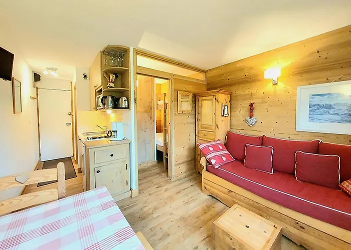 Studio-cabine Renove, Balcon Sud, Pieds Des Pistes, 4 Pers, Plagne Villages - Fr-1-351-29 *