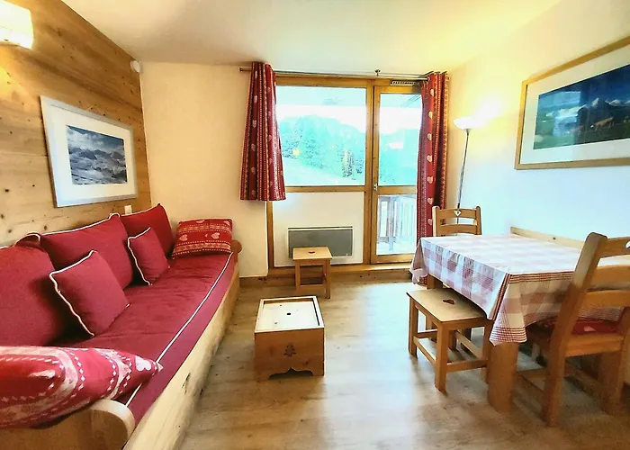 Studio-cabine Renove, Balcon Sud, Pieds Des Pistes, 4 Pers, Plagne Villages - Fr-1-351-29 דירה לה פלאנייה